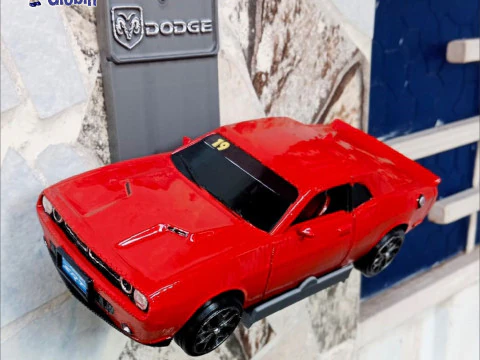 Dodge Challenger SRT8 - Includes Wall Bracket 3D Print Model