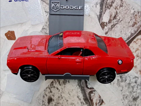 Dodge Challenger SRT8 - Includes Wall Bracket 3D Print Model