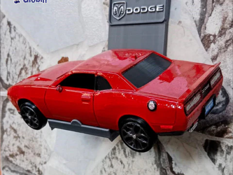 Dodge Challenger SRT8 - Includes Wall Bracket 3D Print Model