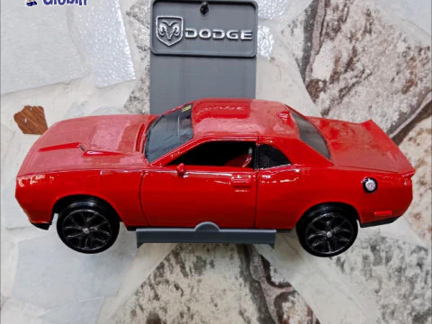 Dodge Challenger SRT8 - Includes Wall Bracket 3D Print Model