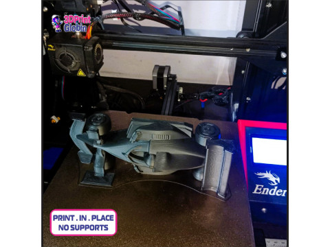 Formula One to print on site - Includes Wall Mount Modelo de impresión 3D