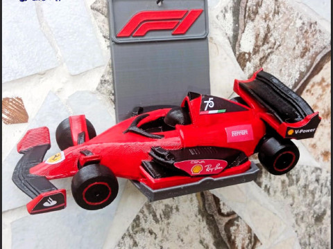 Formula One to print on site - Includes Wall Mount Modelo de impresión 3D