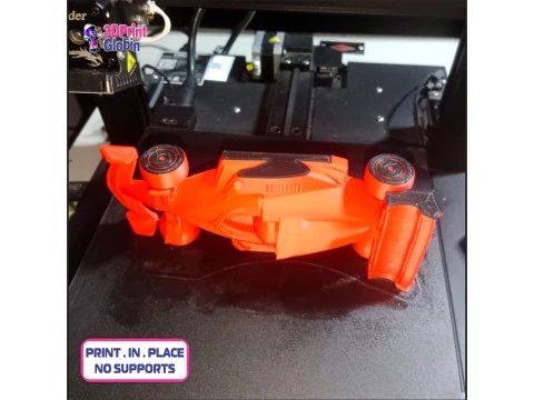 Formula One to print on site - Includes Wall Mount 3D Print Model