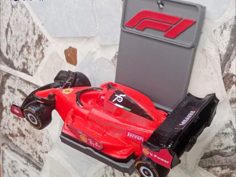 Formula One to print on site - Includes Wall Mount Modelo de impresión 3D