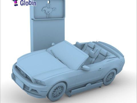 Shelby GT 500 Convertible 3D Print Model