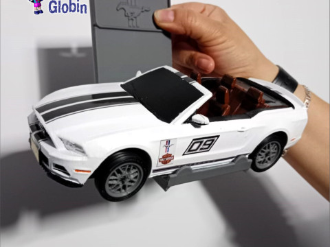 Shelby GT 500 Convertible 3D Print Model