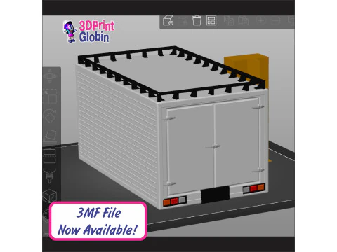 Chevrolet NPR Diesel Van Thermo King - Includes Wall Bracket 3D Print Model