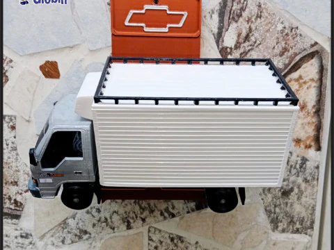 Chevrolet NPR Diesel Van Thermo King - Includes Wall Bracket 3D Print Model