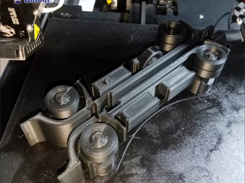 Chevrolet NPR Diesel Van Thermo King - Includes Wall Bracket 3Dプリントモデル