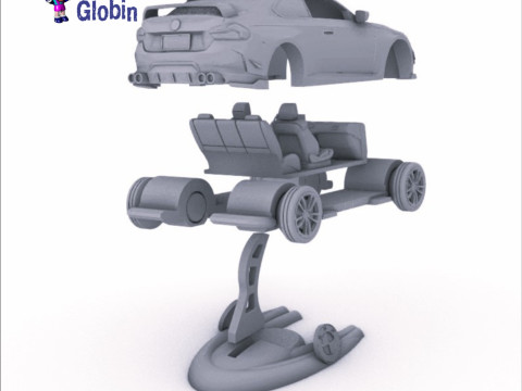 M 240i 1-10 Scale - Includes Pedestal Support 3Dプリントモデル