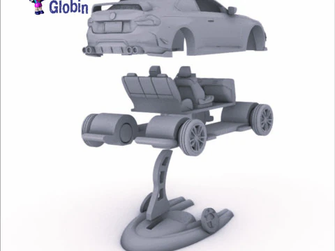 M 240i 1-10 Scale - Includes Pedestal Support 3D Print Model