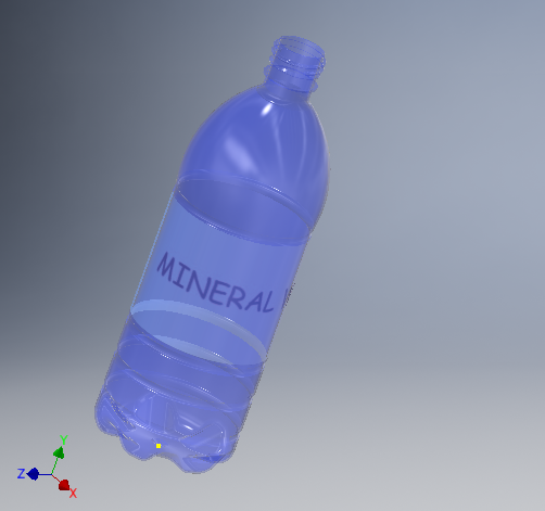 mineral water bottle 3D 모델 .c4d .max .obj .3ds .fbx .stl .blend
