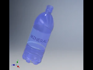 butelka wody mineralnej Model 3D