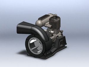 engine blower assambly Modèle 3D