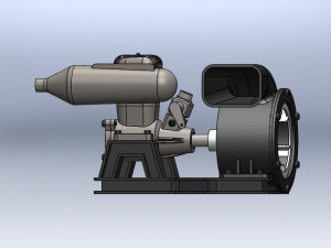 engine blower assambly Modèle 3D