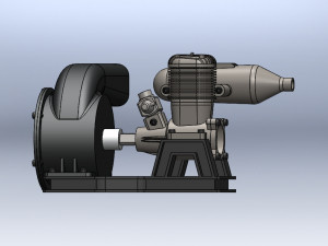 engine blower assambly Modèle 3D