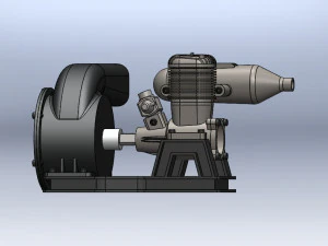 engine blower assambly 3D Model