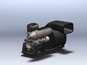 engine blower assambly Modèle 3D