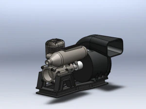engine blower assambly 3D Model