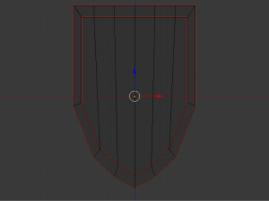 low-poly wooden shield 3D मॉडल
