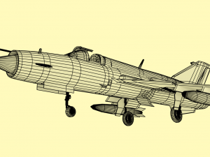 mig-21 bison Modelo 3D