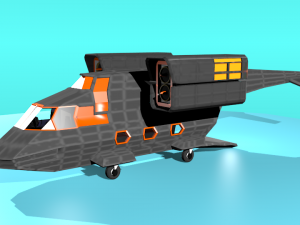 fc-17 fictional aircraft 3Dモデル