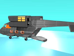 fc-17 fictional aircraft 3D Model