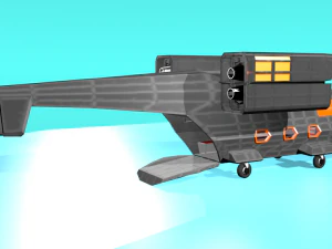 fc-17 fictional aircraft 3D Model