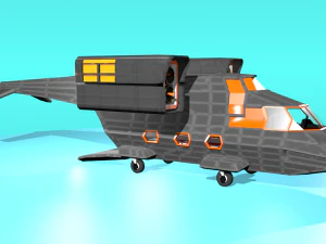 fc-17 fictional aircraft 3D Model