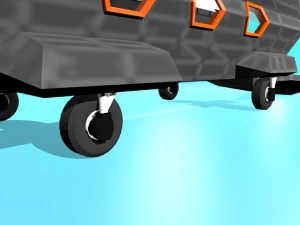 fc-17 fictional aircraft 3D Model
