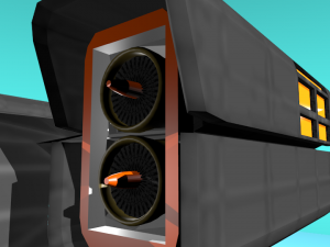 fc-17 fictional aircraft 3D Модель