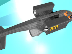 fc-17 fictional aircraft 3D Model