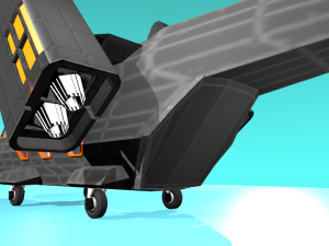 fc-17 fictional aircraft 3D Модель