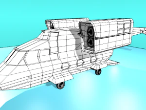 fc-17 fictional aircraft 3D Model