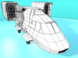 fc-17 fictional aircraft 3D Model