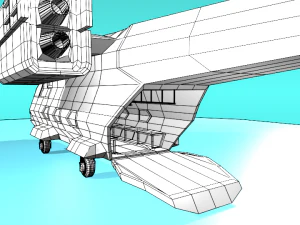 fc-17 fictional aircraft 3D Model