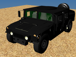 black hmmwv 3D Model