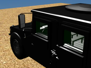 black hmmwv 3D Model