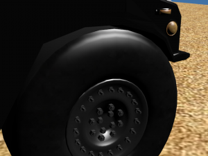 black hmmwv Modèle 3D