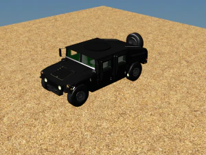 black hmmwv 3D Model