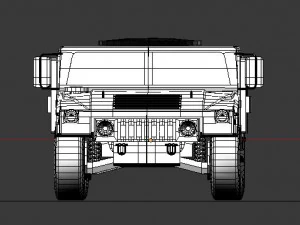black hmmwv 3D Model