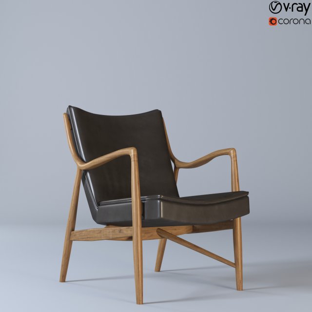 modern chair 1945 3Dモデル .c4d .max .obj .3ds .fbx .stl .blend 