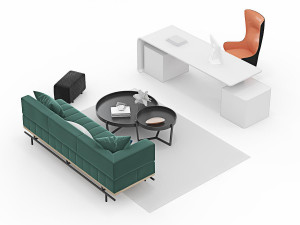 sofa director office 3D Model