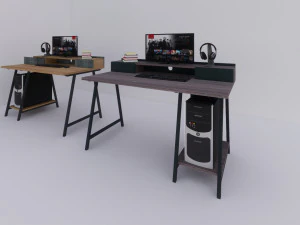scrivania del computer Modello 3D