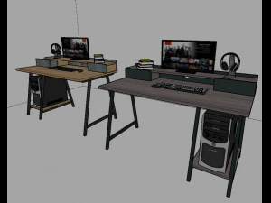 computer desk 3D Model
