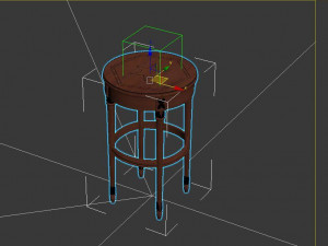 table chair 3D मॉडल