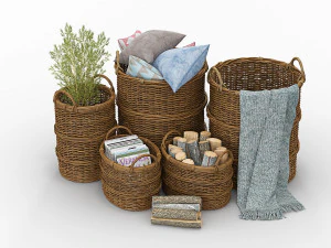 basket fruit 3D Model