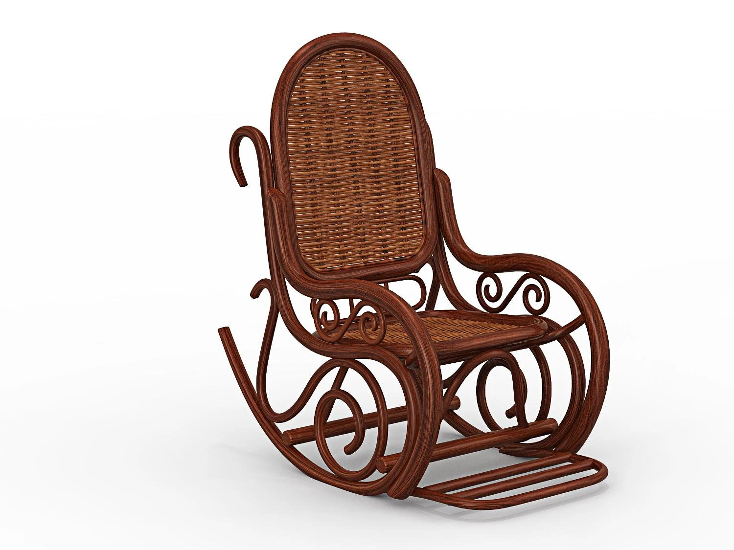 bamboo chair 3D Model .c4d .max .obj .3ds .fbx .stl .blend