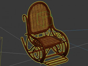 bamboo chair 3D Model