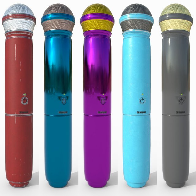 microphones Modelo 3D .c4d .max .obj .3ds .fbx .stl .blend